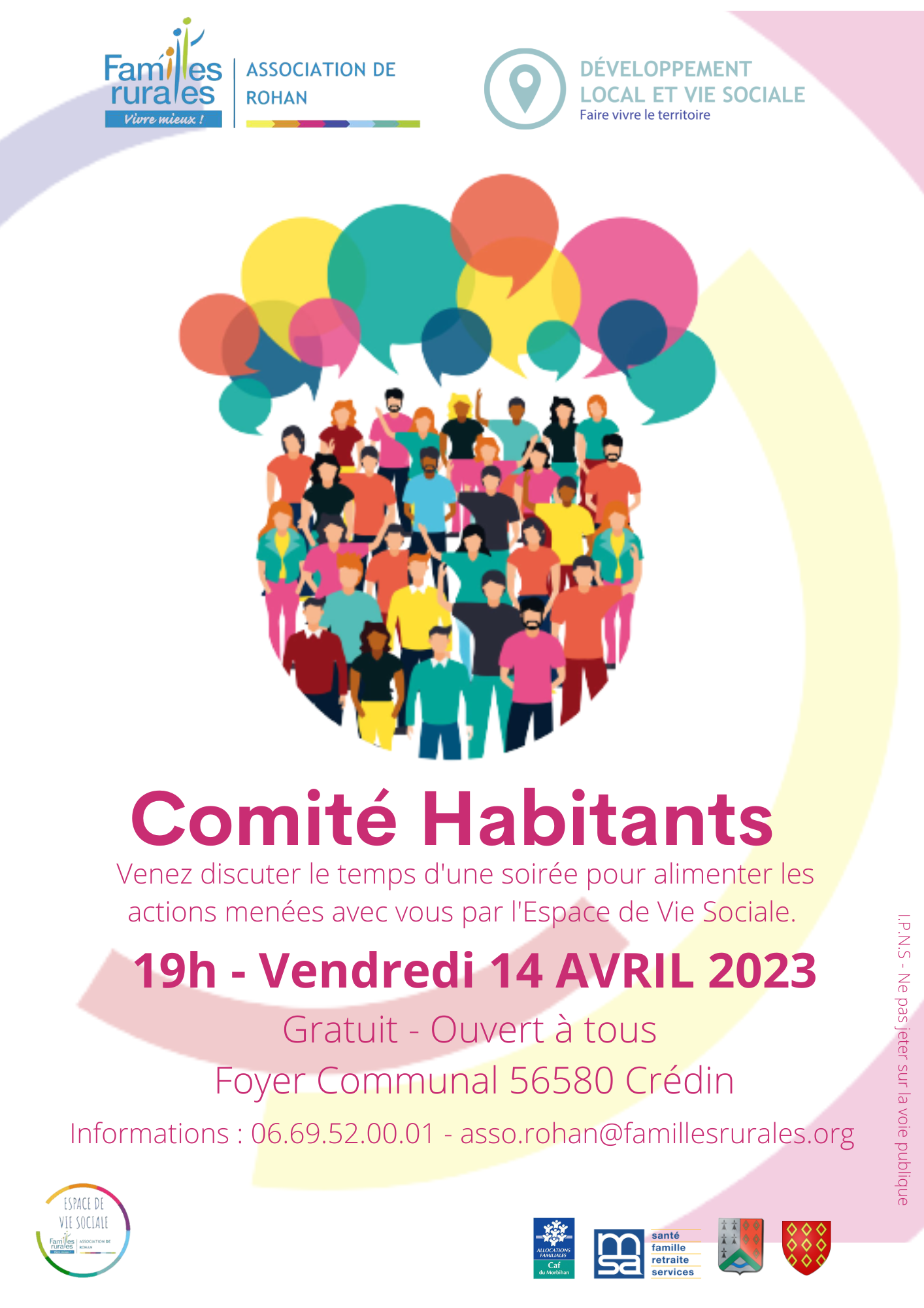 Affiche du comité Habitants