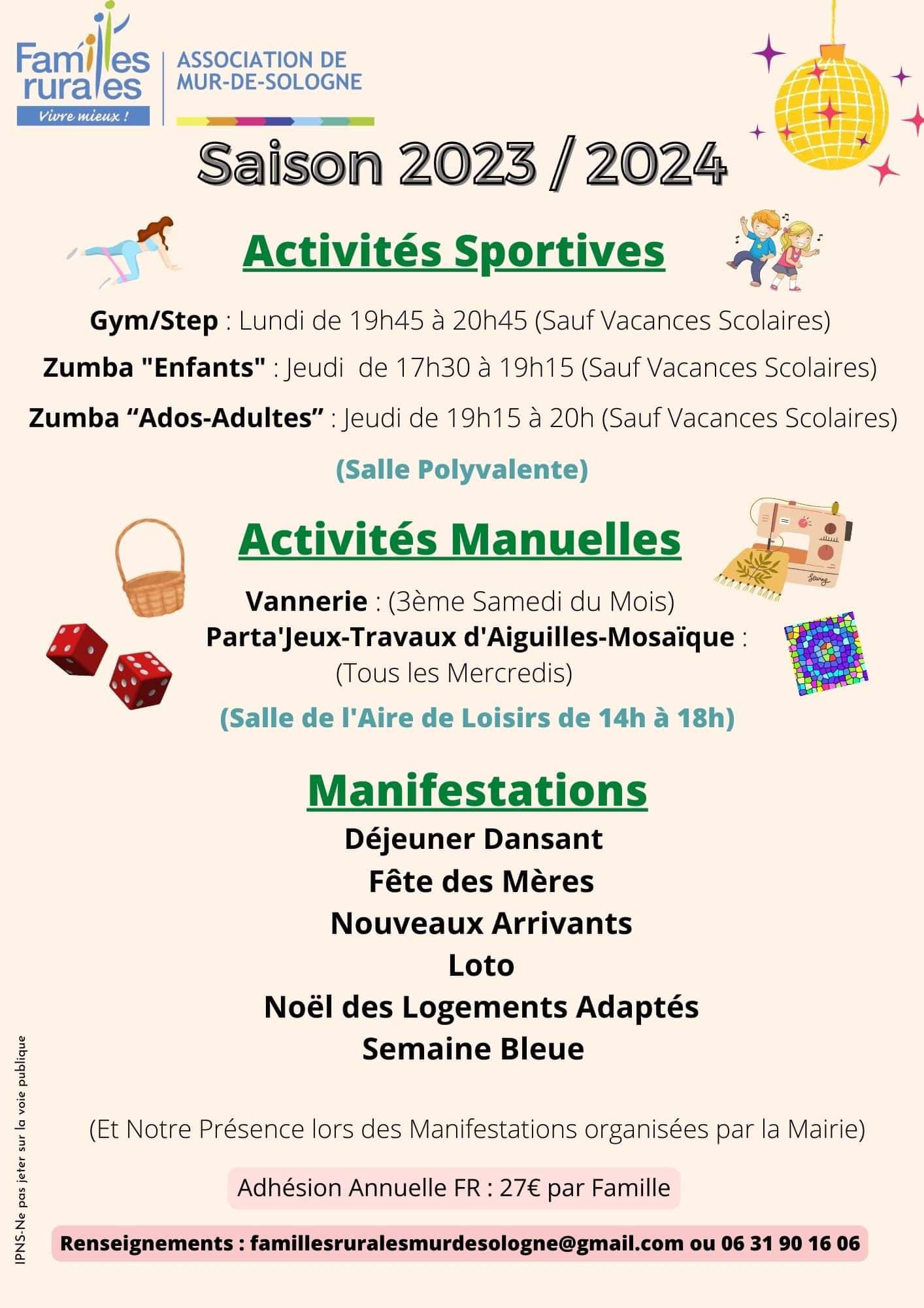 Activites mur de sologne