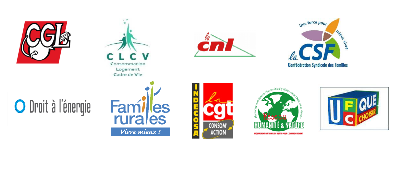 Associations signataires de la demande de report du tarif réglementé
