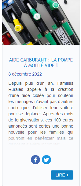 Carburants : la pompe à moitié vide
